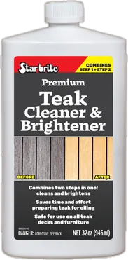Star brite teak cleaner and brightener, 32 oz