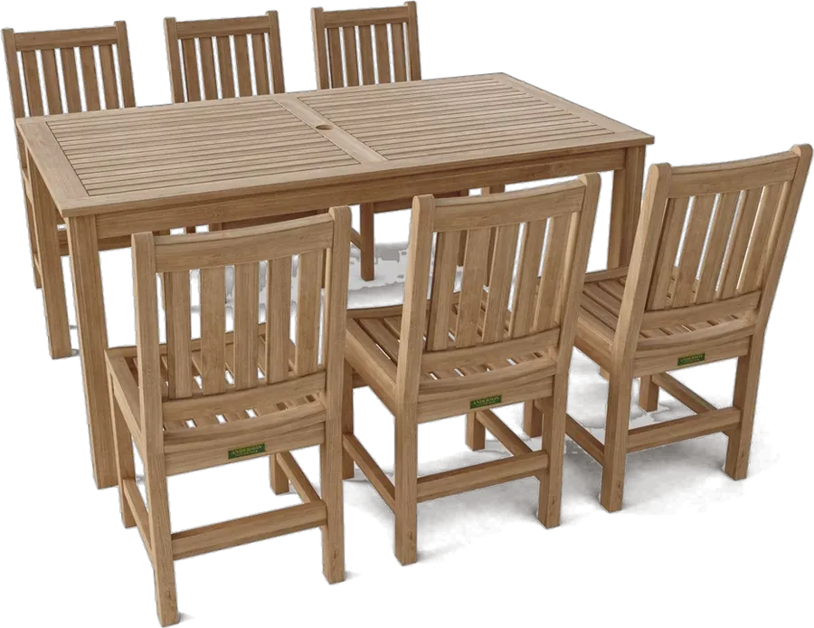 The Sonoma table with six chairs, Anderson render