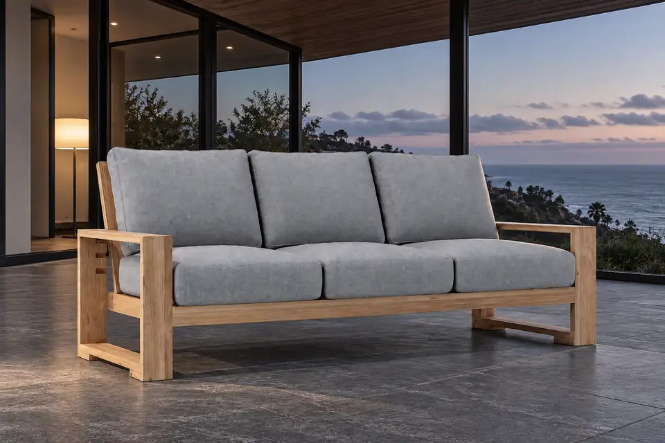 Capistrano deep seating with Sunbrella cushions in Malibu