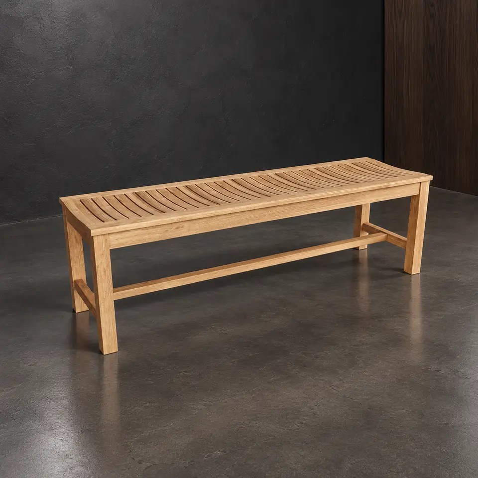 Casablanca backless bench, catalog card