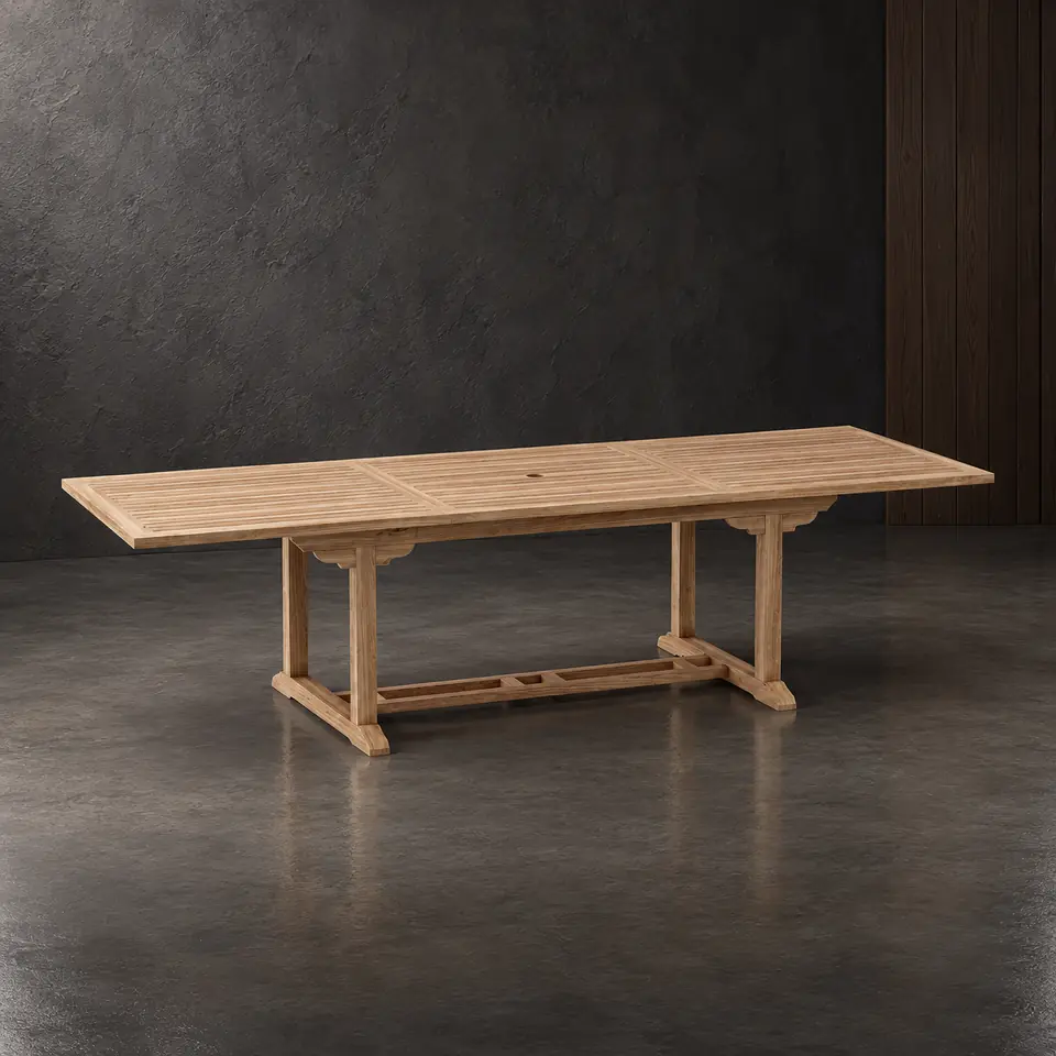 Bahama extension table, up to 118 in, catalog card
