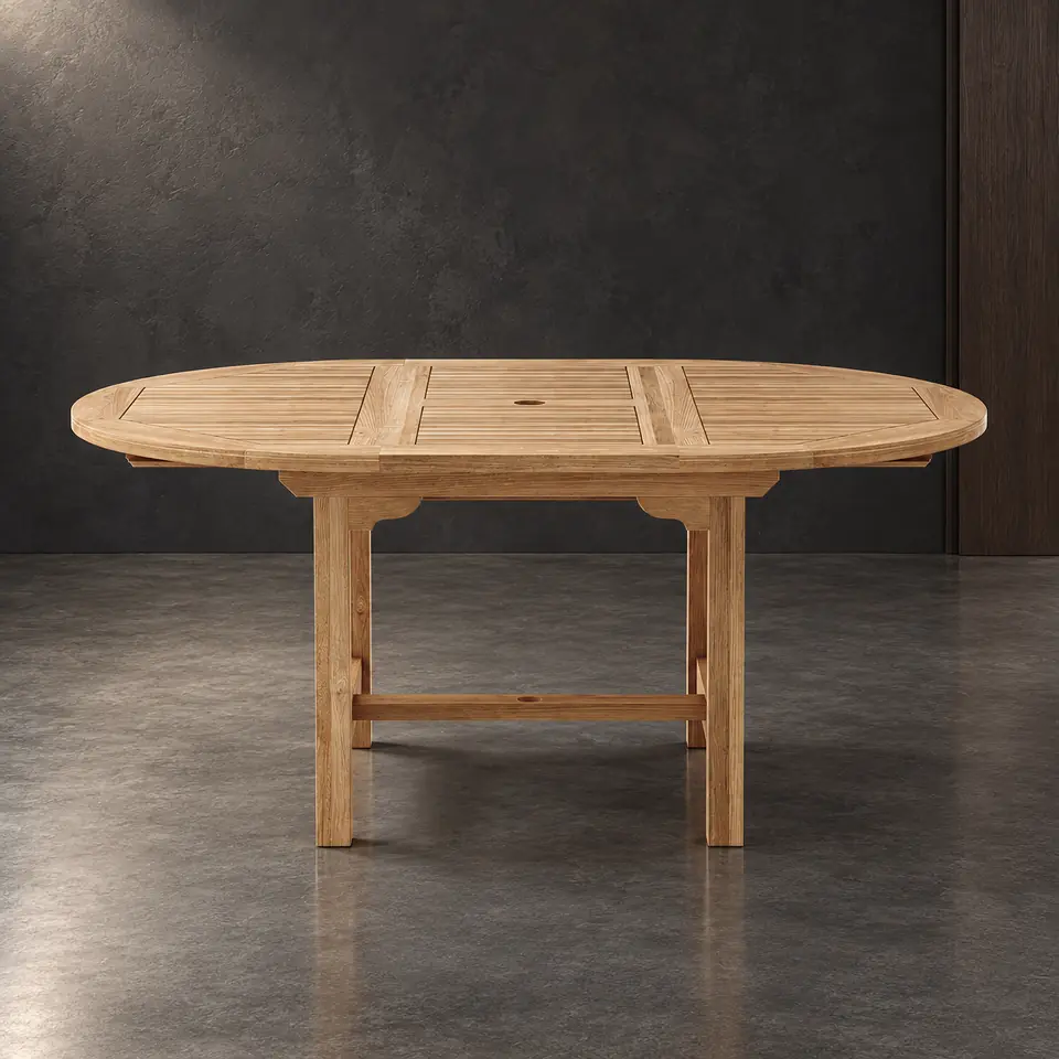 Bahama oval extension table, catalog card