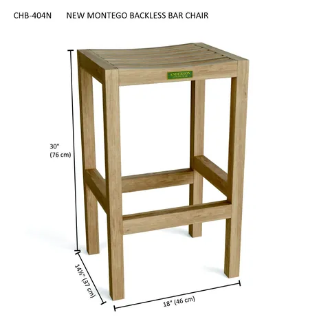 Montego Backless Bar Stool, Anderson product photo 3