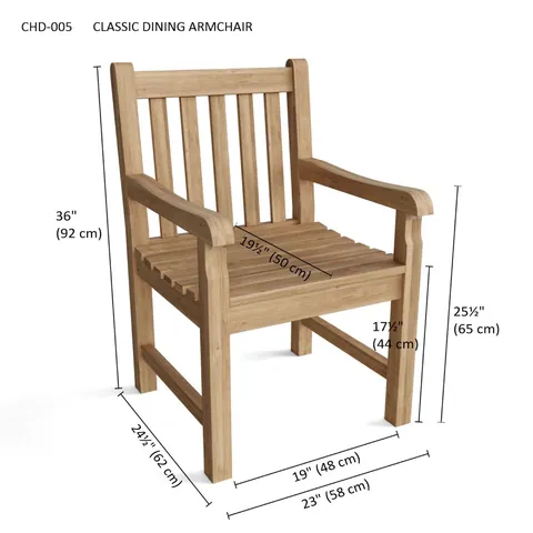 Classic Dining Armchair, Anderson product photo 3