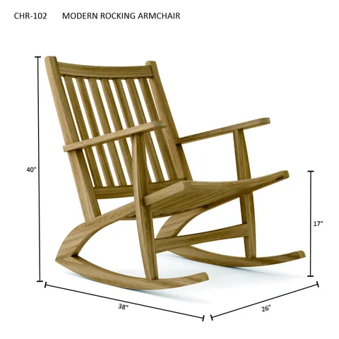Modern Rocking Armchair, Anderson product photo 5