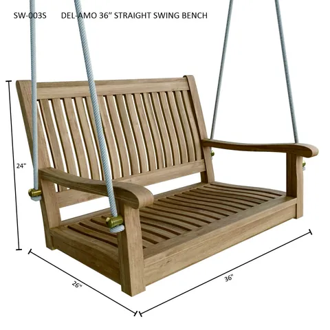 Del-Amo 36 in Straight Swing Bench, Anderson product photo 3
