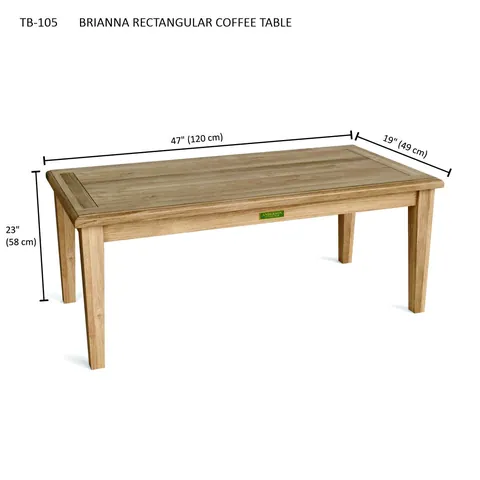 Brianna Rectangular Coffee Table, Anderson product photo 3