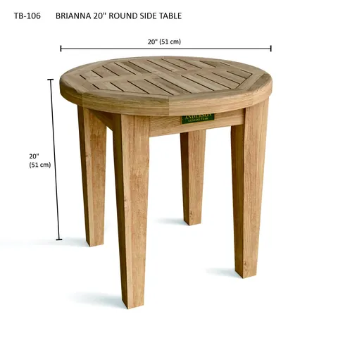 Brianna 20 in Round Side Table, Anderson product photo 3
