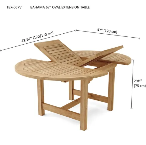 Bahama Oval Extension Table, Anderson product photo 5