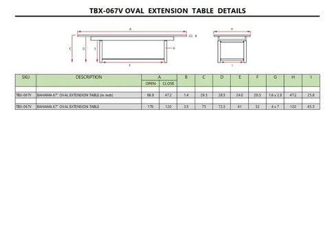 Bahama Oval Extension Table, Anderson product photo 6